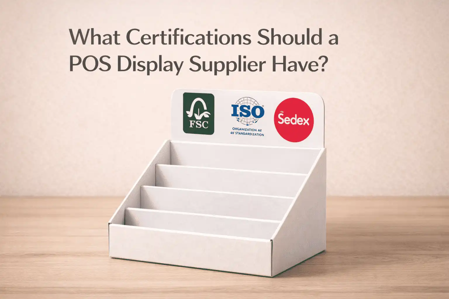 What Certifications Should a POS Display Supplier Have?